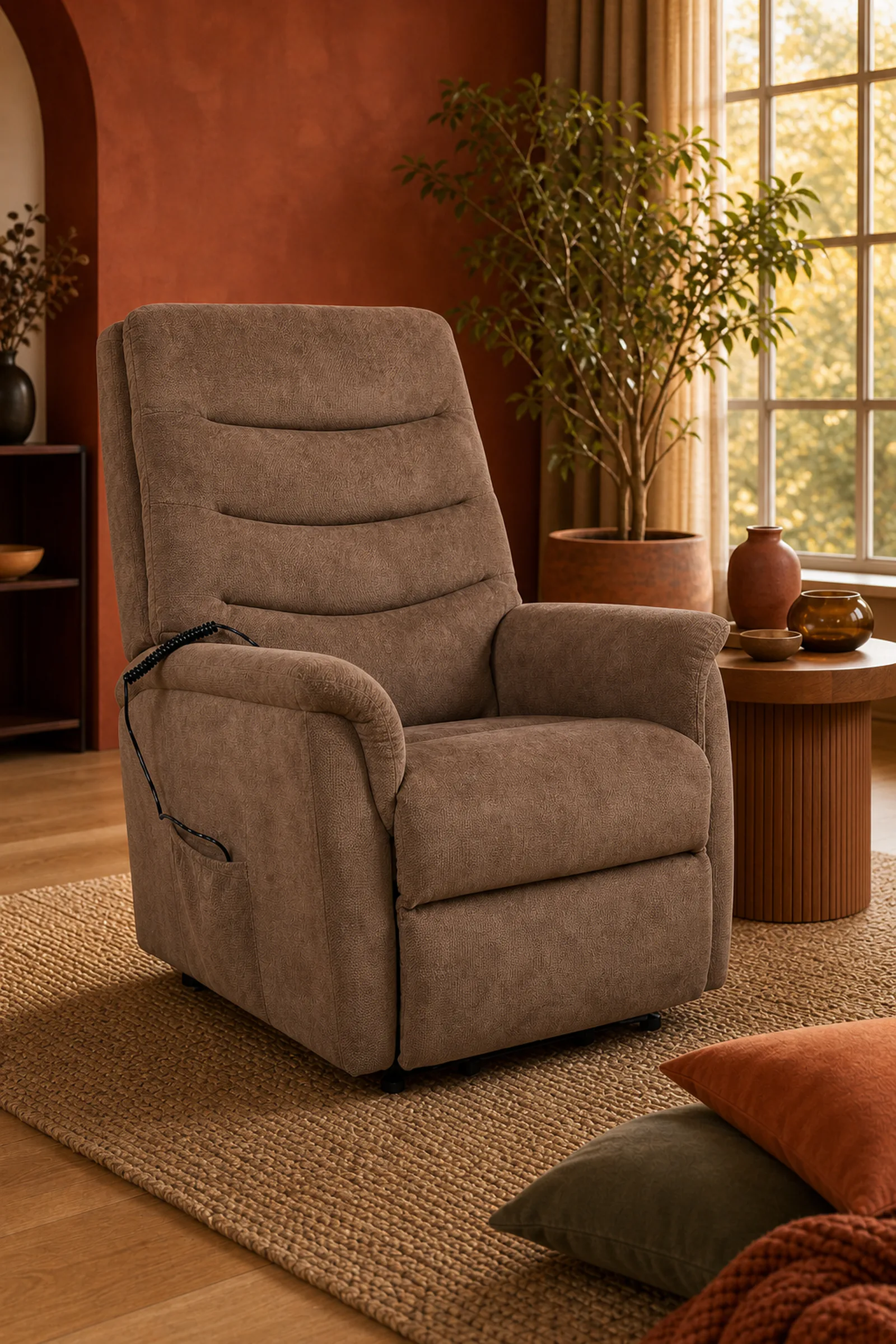 FLORENCE — Fauteuil releveur Châtaigne en ambiance