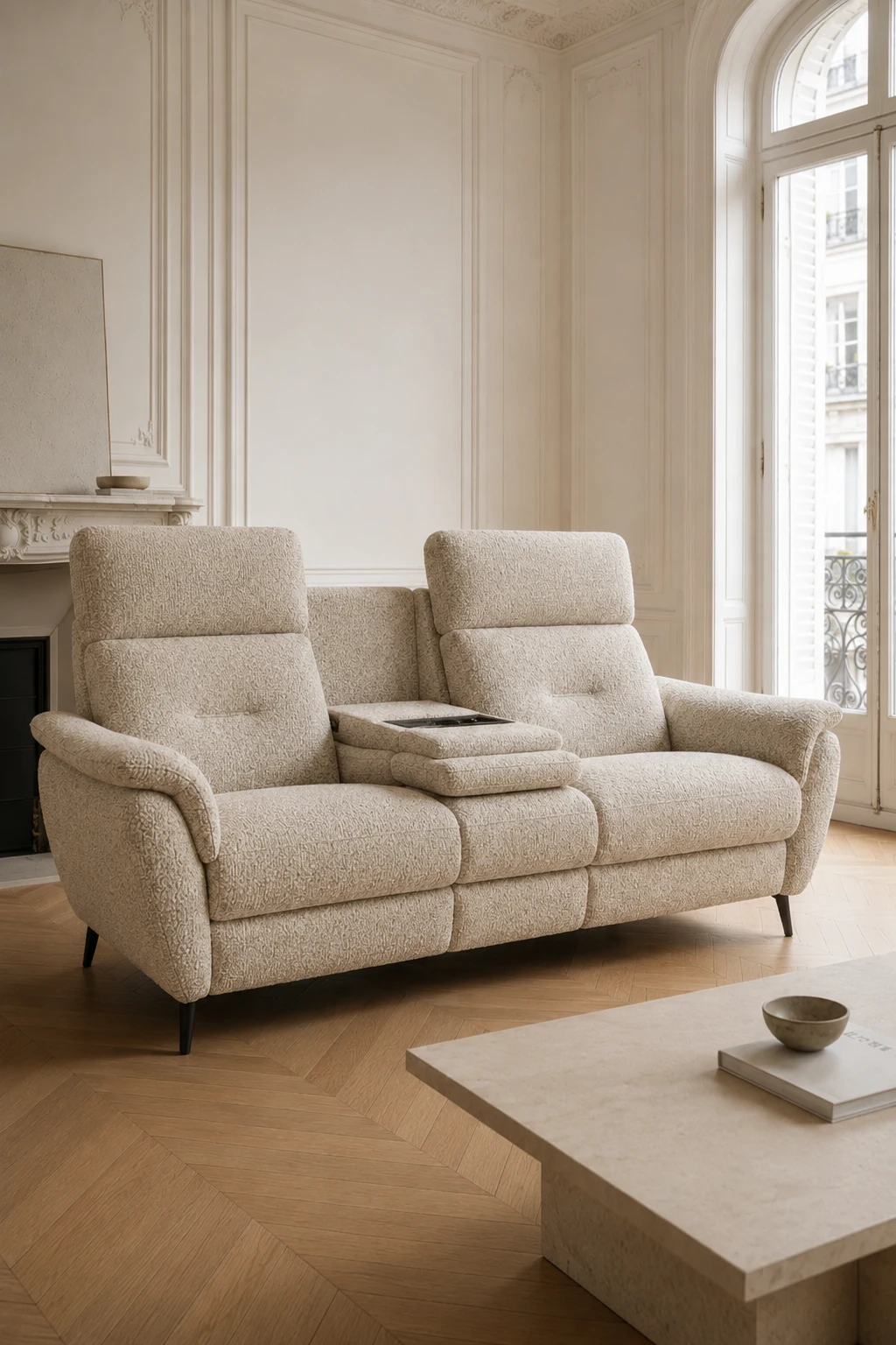 THÉRA 3 places relax Beige en ambiance